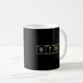 Bitcoin- und Kryptowährungsdesigns Kaffeetasse (VorderseiteRechts)