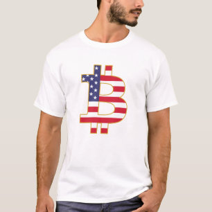 Bitcoin USA Flag - Btc Crypto T-Shirt