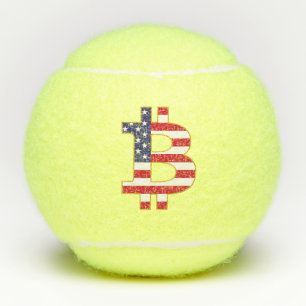 Bitcoin USA Flag - Btc Crypto Tennisbälle