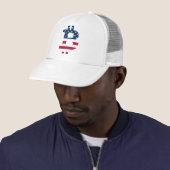 Bitcoin USA FLAG HAT Truckerkappe (Beispiel)