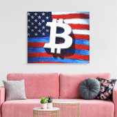 Bitcoin USA Leinwanddruck (Insitu (Wohnzimmer))