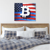 Bitcoin USA Leinwanddruck (Insitu (Schlafzimmer))