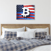 Bitcoin USA Leinwanddruck (Insitu (Schlafzimmer))