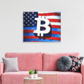 Bitcoin USA Leinwanddruck (Insitu (Wohnzimmer))