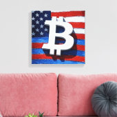 Bitcoin USA Leinwanddruck (Insitu (Wohnzimmer))