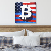 Bitcoin USA Leinwanddruck (Insitu (Schlafzimmer))