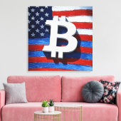 Bitcoin USA Leinwanddruck (Insitu (Wohnzimmer))