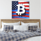 Bitcoin USA Leinwanddruck (Insitu (Schlafzimmer))
