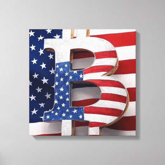 Bitcoin USA Leinwanddruck (Vorderseite)