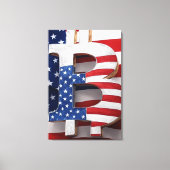 Bitcoin USA Leinwanddruck (Vorderseite)