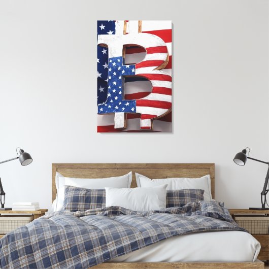 Bitcoin USA Leinwanddruck (Insitu (Schlafzimmer))