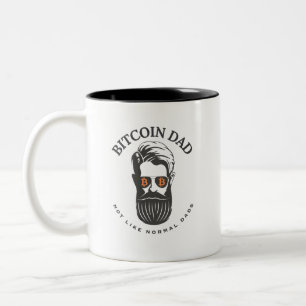 Bitcoin-Vater Zweifarbige Tasse