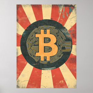 Bitcoin Vintag Poster