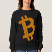 Bitcoin Vintage Crypto Blockchain Bitcoin Sweatshirt (Vorderseite)