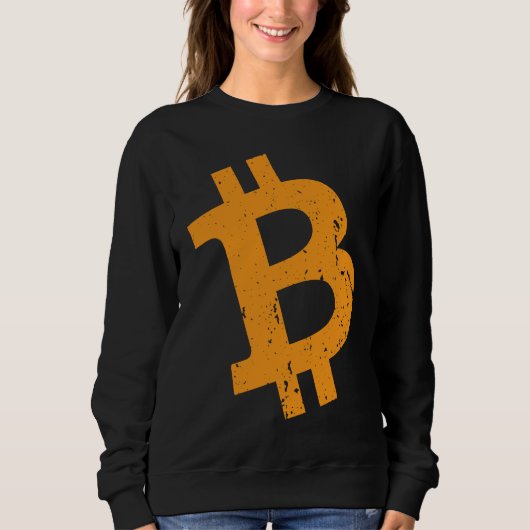 Bitcoin Vintage Crypto Blockchain Bitcoin Sweatshirt (Vorderseite)