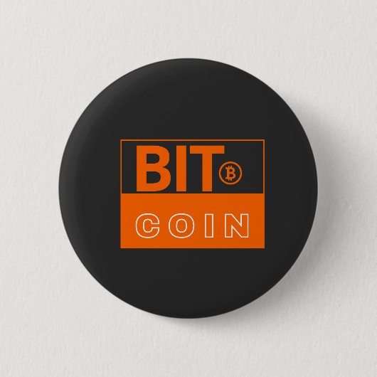 Bitcoin Visuell Button (Vorderseite)
