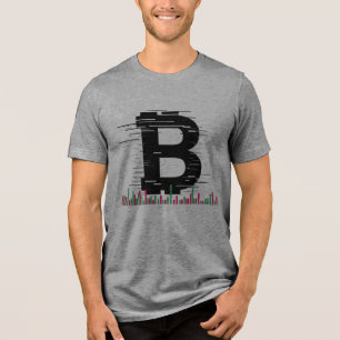 Bitcoin-Volatilitäts-Kerzenchart-Crypto-Tradin Tri-Blend Shirt