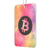 Bitcoin-Wasserfarbe Autolufterfrischer (Links)