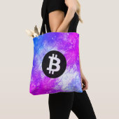 Bitcoin-Wasserfarbe (Stil 2 - Miami) Tasche (Von Nahem)