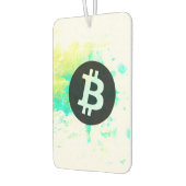 Bitcoin Wasserfarbe (Stil 7 - Stack Sats) Autolufterfrischer (Links)