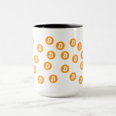 Bitcoin Wave BTC Crypto Token Tasse (Zentrum)