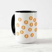 Bitcoin Wave BTC Crypto Token Tasse (Vorderseite Links)