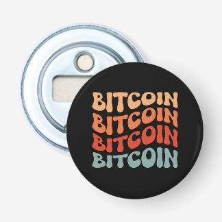 Bitcoin Wavy Text Stilvolle Crypto Typografie Desi Flaschenöffner