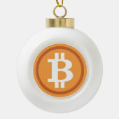 Bitcoin Weihnachtsbaum Ornament Krypto Holiday (Vorderseite)