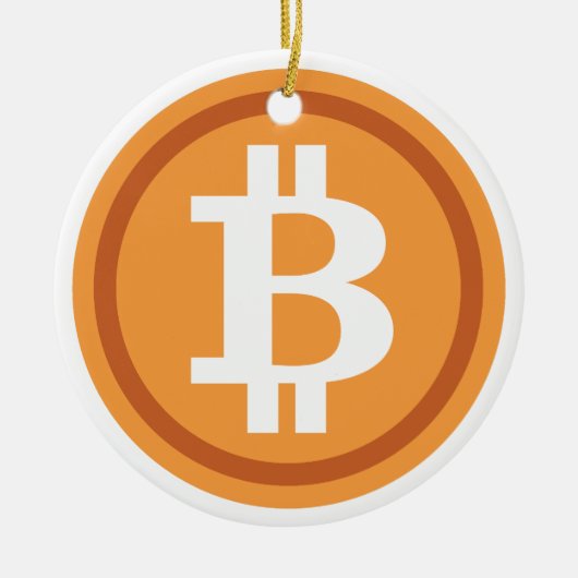 Bitcoin Weihnachtsbaum Ornament Krypto Holiday (Vorne)