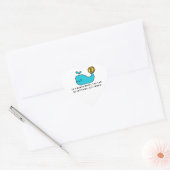 Bitcoin Whale Crypto Investor & BTC Trading Design Herz-Aufkleber (Umschlag)