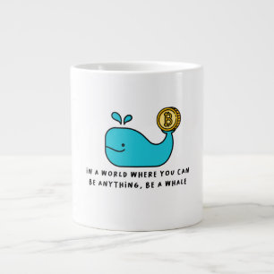 Bitcoin Whale Crypto Investor & BTC Trading Design Jumbo-Tasse