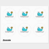 Bitcoin Whale Crypto Investor & BTC Trading Design Runder Aufkleber (Blatt)