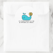Bitcoin Whale Crypto Investor & BTC Trading Design Runder Aufkleber (Tasche)