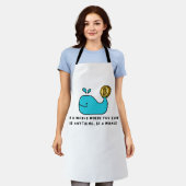 Bitcoin Whale Crypto Investor & BTC Trading Design Schürze (Getragen)