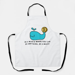 Bitcoin Whale Crypto Investor & BTC Trading Design Schürze