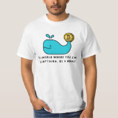 Bitcoin Whale Crypto Investor & BTC Trading Design T-Shirt (Vorderseite)