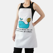 Bitcoin Whale Funny Crypto Investor Cartoon Design Schürze (InSitu)