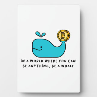 Bitcoin Whale T - Shirt Fotoplatte