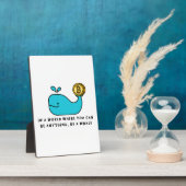 Bitcoin Whale T - Shirt Fotoplatte (Seite)