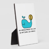 Bitcoin Whale T - Shirt Fotoplatte (Seite)