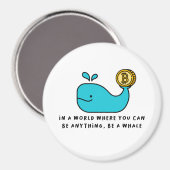 Bitcoin Whale T - Shirt Magnet (Vorderseite/Rückseite)