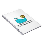 Bitcoin Whale T - Shirt Notizblock (Rechte Seite)