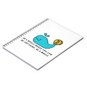 Bitcoin Whale T - Shirt Notizblock (Linke Seite)