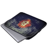 Bitcoin-widerstandsfähige Kunst Laptopschutzhülle (Vorne Knopf)