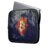 Bitcoin-widerstandsfähige Kunst Laptopschutzhülle (Vorderseite Links)