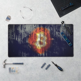 Bitcoin-widerstandsfähige Kunst Schreibtischunterlage