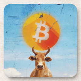 Bitcoin widerstandsfähiger Bulle Getränkeuntersetzer