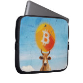 Bitcoin widerstandsfähiger Bulle Laptopschutzhülle (Vorne Rechts)