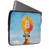 Bitcoin widerstandsfähiger Bulle Laptopschutzhülle (Vorne Rechts)
