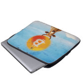 Bitcoin widerstandsfähiger Bulle Laptopschutzhülle (Vorne Knopf)
